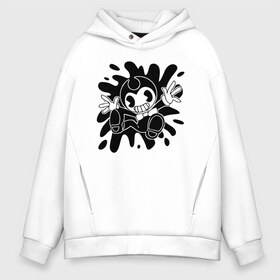 Мужское худи Oversize хлопок с принтом Bendy And The Ink Machine в городе Новоалтайск, френч-терри — 70% хлопок, 30% полиэстер. Мягкий теплый начес внутри —100% хлопок | боковые карманы, эластичные манжеты и нижняя кромка, капюшон на магнитной кнопке | Тематика изображения на принте: bendy | bendy and the ink machine | бенди | бени | бенни | бэнди | детская | детям | игра | капли | компьютерная игра | краска | машина | подтеки | ужастик | чернила | чернильная