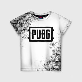 Детская футболка 3D с принтом PUBG в городе Новоалтайск, 100% гипоаллергенный полиэфир | прямой крой, круглый вырез горловины, длина до линии бедер, чуть спущенное плечо, ткань немного тянется | battlegrounds | playerunknown s | pubg | вода | згип | игра | компьютерная игра | огонь | огонь и вода | пабг | пубг | шутер
