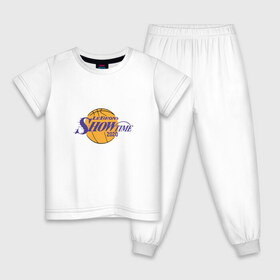 Детская пижама хлопок с принтом LeBron Showtime в городе Новоалтайск, 100% хлопок |  брюки и футболка прямого кроя, без карманов, на брюках мягкая резинка на поясе и по низу штанин
 | 23 | anthony davis | basketball | bryant | game | james | kobe | lebron | los angeles | nba | sport | баскетбол | брайант | бровь | джеймс | калифорния | коби | король | леброн | лейкерс | лос анджелес | нба | спорт | тренер | чемпио