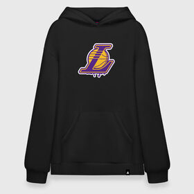 Худи SuperOversize хлопок с принтом Lakers в городе Новоалтайск, 70% хлопок, 30% полиэстер, мягкий начес внутри | карман-кенгуру, эластичная резинка на манжетах и по нижней кромке, двухслойный капюшон
 | 23 | anthony davis | basketball | bryant | game | james | kobe | lebron | los angeles | nba | sport | баскетбол | брайант | бровь | джеймс | калифорния | коби | король | леброн | лейкерс | лос анджелес | нба | спорт | тренер | чемпио