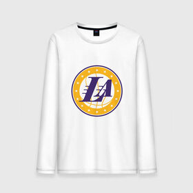 Мужской лонгслив хлопок с принтом LA Lakers в городе Новоалтайск, 100% хлопок |  | 23 | anthony davis | basketball | bryant | game | james | kobe | lebron | los angeles | nba | sport | баскетбол | брайант | бровь | джеймс | калифорния | коби | король | леброн | лейкерс | лос анджелес | нба | спорт | тренер | чемпио