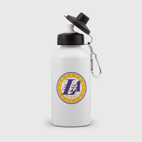 Бутылка спортивная с принтом LA Lakers в городе Новоалтайск, металл | емкость — 500 мл, в комплекте две пластиковые крышки и карабин для крепления | 23 | anthony davis | basketball | bryant | game | james | kobe | lebron | los angeles | nba | sport | баскетбол | брайант | бровь | джеймс | калифорния | коби | король | леброн | лейкерс | лос анджелес | нба | спорт | тренер | чемпио