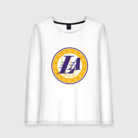 Женский лонгслив хлопок с принтом LA Lakers в городе Новоалтайск, 100% хлопок |  | 23 | anthony davis | basketball | bryant | game | james | kobe | lebron | los angeles | nba | sport | баскетбол | брайант | бровь | джеймс | калифорния | коби | король | леброн | лейкерс | лос анджелес | нба | спорт | тренер | чемпио
