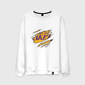 Мужской свитшот хлопок с принтом Los Angeles Lakers в городе Новоалтайск, 100% хлопок |  | 23 | anthony davis | basketball | bryant | game | james | kobe | lebron | los angeles | nba | sport | баскетбол | брайант | бровь | джеймс | калифорния | коби | король | леброн | лейкерс | лос анджелес | нба | спорт | тренер | чемпио