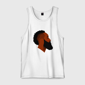 Мужская майка хлопок с принтом James Harden в городе Новоалтайск, 100% хлопок |  | basketball | game | harden | houston | james | nba | rockets | sport | баскетбол | борода | джеймс | нба | рокетс | спорт | тренер | харден | хьюстон | чемпион