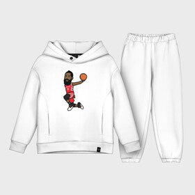 Детский костюм хлопок Oversize с принтом James Harden в городе Новоалтайск,  |  | Тематика изображения на принте: basketball | beard | game | harden | houston | james | nba | rockets | sport | баскетбол | борода | джеймс | нба | рокетс | спорт | тренер | харден | хьюстон | чемпион