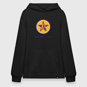 Худи SuperOversize хлопок с принтом Lakers Stars в городе Новоалтайск, 70% хлопок, 30% полиэстер, мягкий начес внутри | карман-кенгуру, эластичная резинка на манжетах и по нижней кромке, двухслойный капюшон
 | 23 | anthony davis | basketball | bryant | game | james | kobe | lebron | los angeles | nba | sport | баскетбол | брайант | бровь | джеймс | калифорния | коби | король | леброн | лейкерс | лос анджелес | нба | спорт | тренер | чемпио