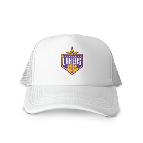 Кепка тракер с сеткой с принтом Los Angeles Lakers в городе Новоалтайск, трикотажное полотно; задняя часть — сетка | длинный козырек, универсальный размер, пластиковая застежка | 23 | anthony davis | basketball | bryant | game | james | kobe | lebron | los angeles | nba | sport | баскетбол | брайант | бровь | джеймс | калифорния | коби | король | леброн | лейкерс | лос анджелес | нба | спорт | тренер | чемпио