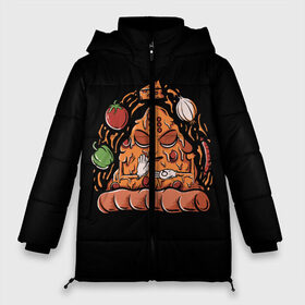 Женская зимняя куртка 3D Пицца: в городе Новоалтайск, верх — 100% полиэстер; подкладка — 100% полиэстер; утеплитель — 100% полиэстер | длина ниже бедра, силуэт Оверсайз. Есть воротник-стойка, отстегивающийся капюшон и ветрозащитная планка. 
Боковые карманы с листочкой на кнопках и внутренний карман на молнии | art | cheese | food | onion | pepper | pizza | sausage | tomato | vegetables | арт | еда | колбаса | лук | овощи | перец | пицца | помидор | сыр