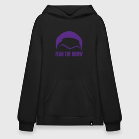 Худи SuperOversize хлопок с принтом Lakers - Fear The Brow в городе Новоалтайск, 70% хлопок, 30% полиэстер, мягкий начес внутри | карман-кенгуру, эластичная резинка на манжетах и по нижней кромке, двухслойный капюшон
 | 23 | anthony davis | basketball | bryant | game | james | kobe | lebron | los angeles | nba | sport | баскетбол | брайант | бровь | джеймс | калифорния | коби | король | леброн | лейкерс | лос анджелес | нба | спорт | тренер | чемпио