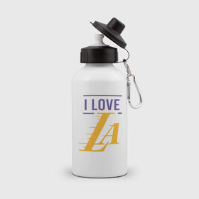 Бутылка спортивная с принтом I Love Lakers в городе Новоалтайск, металл | емкость — 500 мл, в комплекте две пластиковые крышки и карабин для крепления | 23 | anthony davis | basketball | bryant | game | james | kobe | lebron | los angeles | nba | sport | баскетбол | брайант | бровь | джеймс | калифорния | коби | король | леброн | лейкерс | лос анджелес | нба | спорт | тренер | чемпио