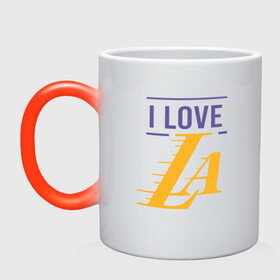 Кружка хамелеон с принтом I Love Lakers в городе Новоалтайск, керамика | меняет цвет при нагревании, емкость 330 мл | Тематика изображения на принте: 23 | anthony davis | basketball | bryant | game | james | kobe | lebron | los angeles | nba | sport | баскетбол | брайант | бровь | джеймс | калифорния | коби | король | леброн | лейкерс | лос анджелес | нба | спорт | тренер | чемпио