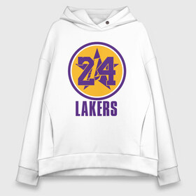 Женское худи Oversize хлопок с принтом 24 Lakers в городе Новоалтайск, френч-терри — 70% хлопок, 30% полиэстер. Мягкий теплый начес внутри —100% хлопок | боковые карманы, эластичные манжеты и нижняя кромка, капюшон на магнитной кнопке | 23 | anthony davis | basketball | bryant | game | james | kobe | lebron | los angeles | nba | sport | баскетбол | брайант | бровь | джеймс | калифорния | коби | король | леброн | лейкерс | лос анджелес | нба | спорт | тренер | чемпио