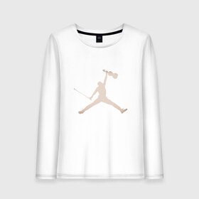 Женский лонгслив хлопок с принтом Jordan Music в городе Новоалтайск, 100% хлопок |  | 23 | air | basketball | game | goat | jordan | michael | music | nba | sport | баскетбол | буллз | буллс | бык | джордан | король | майкл | музыка | нба | последний танец | скрипка | спорт | тренер | чемпион | чикаго