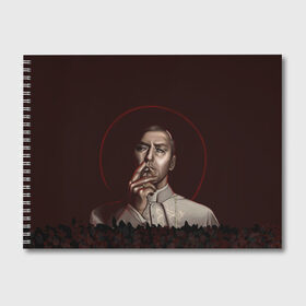 Альбом для рисования с принтом Молодой Папа The Young Pope в городе Новоалтайск, 100% бумага
 | матовая бумага, плотность 200 мг. | Тематика изображения на принте: jude law | new pope | ватикан | джуд лоу | кардинал | молодой папа | сериал | сериалы