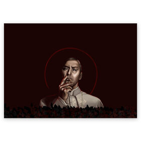 Поздравительная открытка с принтом Молодой Папа | The Young Pope в городе Новоалтайск, 100% бумага | плотность бумаги 280 г/м2, матовая, на обратной стороне линовка и место для марки
 | jude law | new pope | ватикан | джуд лоу | кардинал | молодой папа | сериал | сериалы