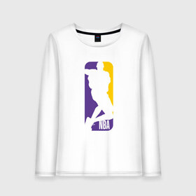 Женский лонгслив хлопок с принтом NBA - Kobe в городе Новоалтайск, 100% хлопок |  | anthony davis | basketball | bryant | game | james | kobe | lebron | los angeles | mamba | nba | sport | баскетбол | брайант | бровь | джеймс | калифорния | коби | король | леброн | лейкерс | лос анджелес | нба | спорт | тренер | чем