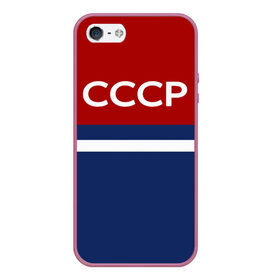 Чехол для iPhone 5/5S матовый с принтом СССР СПОРТ в городе Новоалтайск, Силикон | Область печати: задняя сторона чехла, без боковых панелей | Тематика изображения на принте: гимнастика | олимпиада | патриотизм | родина | россия | сборная | советский | спор.союз | ссср | форма