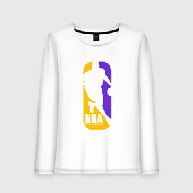 Женский лонгслив хлопок с принтом NBA - Kobe Bryant в городе Новоалтайск, 100% хлопок |  | anthony davis | basketball | bryant | game | james | kobe | lebron | los angeles | mamba | nba | sport | баскетбол | брайант | бровь | джеймс | калифорния | коби | король | леброн | лейкерс | лос анджелес | нба | спорт | тренер | чем
