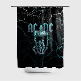 Штора 3D для ванной с принтом AC/DC в городе Новоалтайск, 100% полиэстер | плотность материала — 100 г/м2. Стандартный размер — 146 см х 180 см. По верхнему краю — пластиковые люверсы для креплений. В комплекте 10 пластиковых колец | ac dc | ac dc лого | hell bell | hells bells | hich voltage | hich voltage ac dc | high voltage | jingle hells bells | rock | альбом backtracks | ас дс | логотип ac dc | рок | эйси диси
