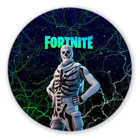 Коврик для мышки круглый с принтом Fortnite Skull Trooper в городе Новоалтайск, резина и полиэстер | круглая форма, изображение наносится на всю лицевую часть | chapter 2 | fortnite | fortnite 3 | fortnite skull | fortnite skull trooper | fortnitemare | halloween | skull trooper | лого фортнайт | сет skull trooper | скелет | скин скелет | фортнайт | фортнайт глава 2 | фортнайт скелет | хэллоуин | хэллоуин фортнай
