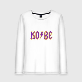 Женский лонгслив хлопок с принтом Kobe Bryant в городе Новоалтайск, 100% хлопок |  | anthony davis | basketball | bryant | game | james | kobe | lebron | los angeles | mamba | nba | sport | баскетбол | брайант | бровь | джеймс | калифорния | коби | король | леброн | лейкерс | лос анджелес | нба | спорт | тренер | чем