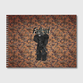 Альбом для рисования с принтом FALLOUT в городе Новоалтайск, 100% бумага
 | матовая бумага, плотность 200 мг. | boy | fallout | logo game | new vegas | nuka cola | автомат | америка | апокалипсис | броня | вегас | война | герои | доспехи | камуфляж | логотипы игр | оружие | постапокалипсис | противогаз | пулемет | радиация | солдат