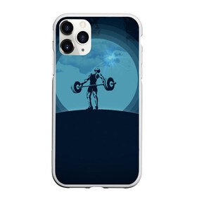 Чехол для iPhone 11 Pro Max матовый с принтом Тяжелоатлет в городе Новоалтайск, Силикон |  | 