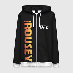 Женская толстовка 3D на молнии с принтом Ronda Rousey в городе Новоалтайск, 100% полиэстер | длина до линии бедра, манжеты и пояс оформлены мягкой тканевой резинкой, двухслойный капюшон со шнурком для регулировки, спереди молния, по бокам два кармана | akhmat | fight | fighter | fighting | ronda | ronda rousey | rousey | rowdy | ufc | ufs | ultimate fighting championship | wwe | ахмат | бои | бои без правил | борьба | дзюдо | м 1 | раузи | ронда | ронда роузи | роузи | смешанные еди