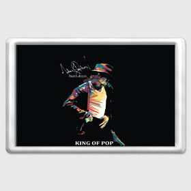 Магнит 45*70 с принтом MICHAEL JACKSON С Автографом в городе Новоалтайск, Пластик | Размер: 78*52 мм; Размер печати: 70*45 | Тематика изображения на принте: michael jackson | thriller | майкл джексон | триллер