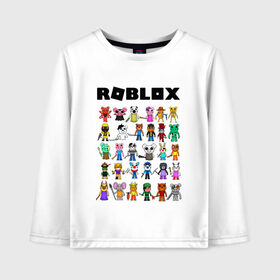 Детский лонгслив хлопок с принтом ROBLOX PIGGY в городе Новоалтайск, 100% хлопок | круглый вырез горловины, полуприлегающий силуэт, длина до линии бедер | piggy | roblox | roblox games | roblox piggy | игра роблокс | пигги. | роблокс | роблокс пигги | робукс