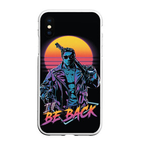 Чехол для iPhone XS Max матовый с принтом I WILL BE BACK | TERMINATOR в городе Новоалтайск, Силикон | Область печати: задняя сторона чехла, без боковых панелей | arnold  schwarzenegger | retro | skynet | terminator | арнольд шварценеггер | восстание машин | генезис | ретро | сара коннор | старые фильмы | судный день | темные судьбы | терминатор