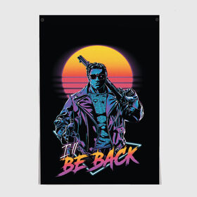 Постер с принтом I WILL BE BACK TERMINATOR в городе Новоалтайск, 100% бумага
 | бумага, плотность 150 мг. Матовая, но за счет высокого коэффициента гладкости имеет небольшой блеск и дает на свету блики, но в отличии от глянцевой бумаги не покрыта лаком | arnold  schwarzenegger | retro | skynet | terminator | арнольд шварценеггер | восстание машин | генезис | ретро | сара коннор | старые фильмы | судный день | темные судьбы | терминатор