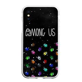 Чехол для iPhone XS Max матовый с принтом AMONG US в городе Новоалтайск, Силикон | Область печати: задняя сторона чехла, без боковых панелей | among | among us | amongus | crewmate | game | games | imposter | impostor | logo | амонг | амонг ас | амонгас | игра | игры | импостер | космос | крюмейт | лого | логотип | логотипы | символ | символы