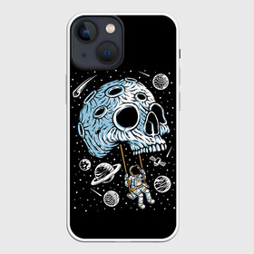 Чехол для iPhone 13 mini с принтом Skull Space в городе Новоалтайск,  |  | art | asteroid | astronaut | meteorite | planets | satellite | skull | space | stars | арт | астероид | звезды | космонавт | космос | метеорит | планеты | спутник | череп