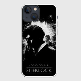 Чехол для iPhone 13 mini с принтом Шерлок Холмс в городе Новоалтайск,  |  | bbc | benedict cumberbatch | martin freeman | sherlock | sherlock holmes | watson | бенедикт камбербетч | бенедикт камбербэтч | ватсон | вотсон | джон | доктор ватсон | конан дойл | мартин фримен | сериал | холмс | шерлок | шерлок х
