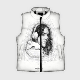 Женский жилет утепленный 3D с принтом Billie Eilish (карандаш) в городе Новоалтайск,  |  | bad guy | billie eilish | justin bieber | беляш | били айлишь | били эйлиш | билли | билли айлишь | билли эйлишь | билли элиш | билли элишь | бэд гай | элишь