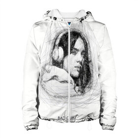 Женская куртка 3D с принтом Billie Eilish (карандаш) в городе Новоалтайск, ткань верха — 100% полиэстер, подклад — флис | прямой крой, подол и капюшон оформлены резинкой с фиксаторами, два кармана без застежек по бокам, один большой потайной карман на груди. Карман на груди застегивается на липучку | bad guy | billie eilish | justin bieber | беляш | били айлишь | били эйлиш | билли | билли айлишь | билли эйлишь | билли элиш | билли элишь | бэд гай | элишь