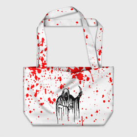 Пляжная сумка 3D с принтом GHOSTEMANE в городе Новоалтайск, 100% полиэстер | застегивается на металлическую кнопку; внутренний карман застегивается на молнию. Стенки укреплены специальным мягким материалом, чтобы защитить содержимое от несильных ударов
 | 1930 | blackmage | flesh | ghost | ghoste | ghostemane | ghostman | ghostmane | hexada | kreep | mane | mercury | music | nihil | noise | omnis | parv0 | pouya | rap | suicideboys | venom | гостмейн | гостмэйн