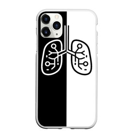 Чехол для iPhone 11 Pro Max матовый с принтом ЛЕГКИЕ в городе Новоалтайск, Силикон |  | Тематика изображения на принте: anticoronavirus | black | coronavirus | covid | lungs | virus | white | антикоронавирус | белый | вирус | ковид | коронавирус | легкие | органы | черный