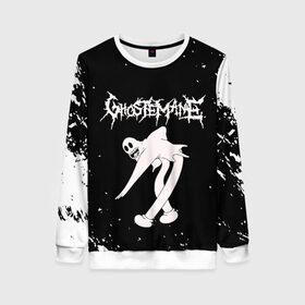 Женский свитшот 3D с принтом GHOSTEMANE в городе Новоалтайск, 100% полиэстер с мягким внутренним слоем | круглый вырез горловины, мягкая резинка на манжетах и поясе, свободная посадка по фигуре | 1930 | blackmage | flesh | ghost | ghoste | ghostemane | ghostman | ghostmane | hexada | kreep | mane | mercury | music | nihil | noise | omnis | parv0 | pouya | rap | suicideboys | venom | гостмейн | гостмэйн