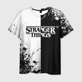 Мужская футболка 3D с принтом Stranger Things. в городе Новоалтайск, 100% полиэфир | прямой крой, круглый вырез горловины, длина до линии бедер | normal people scare me | stranger things | детектив | драма | кино | очень странные дела | сериалы | странгер тхингс | триллер | уилл | фантастика | фильмы | хоукинс