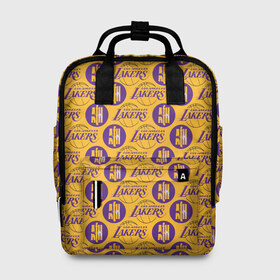 Женский рюкзак 3D с принтом LA LAKERS в городе Новоалтайск, 100% полиэстер | лямки с регулируемой длиной, сверху ручки, чтобы рюкзак нести как сумку. Основное отделение закрывается на молнию, как и внешний карман. Внутри два дополнительных кармана, один из которых закрывается на молнию. По бокам два дополнительных кармашка, куда поместится маленькая бутылочка
 | bryant | james | jordan | kobe | la lakers | lakers | lebron | nba | баскетбол | брайант | брайнт | джеймс | джордан | коби | леброн | лейкерс | лэйкерс | мамба | нба | черная