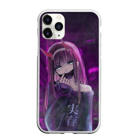 Чехол для iPhone 11 Pro Max матовый с принтом Zero Two in mask в городе Новоалтайск, Силикон |  | darling | darling in the franxx | zero two | в маске | вайфу | зеро ту | код 002 | любимый во франксе | франкс