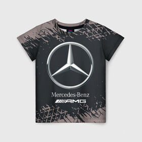Детская футболка 3D с принтом MERCEDES / МЕРСЕДЕС в городе Новоалтайск, 100% гипоаллергенный полиэфир | прямой крой, круглый вырез горловины, длина до линии бедер, чуть спущенное плечо, ткань немного тянется | amg | auto | bens | benz | logo | merc | mercedes | mercedes benz | mersedes | moto | star | vthctltc | авто | амг | бенц | звезда | класс | лого | логотип | мерин | мерс | мерседес | мерседес бенц | мото | символ | символы | ьуксувуы
