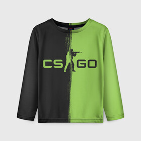 Детский лонгслив 3D с принтом CS GO в городе Новоалтайск, 100% полиэстер | длинные рукава, круглый вырез горловины, полуприлегающий силуэт
 | counter strike | cs go | game | игра | контр страйк | шутер