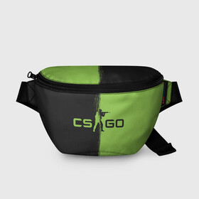 Поясная сумка 3D с принтом CS GO в городе Новоалтайск, 100% полиэстер | плотная ткань, ремень с регулируемой длиной, внутри несколько карманов для мелочей, основное отделение и карман с обратной стороны сумки застегиваются на молнию | counter strike | cs go | game | игра | контр страйк | шутер