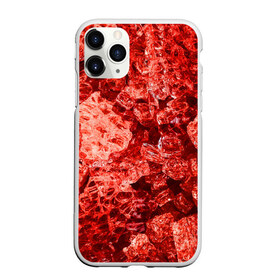 Чехол для iPhone 11 Pro матовый с принтом RED-$tyle в городе Новоалтайск, Силикон |  | Тематика изображения на принте: abstraction | crystals | red | shapes | shards | shine | texture | абстракция | блеск | красный | кристалы | осколки | текстура | формы