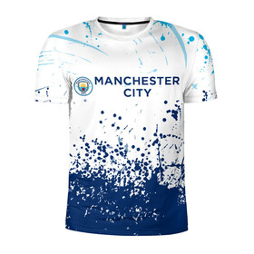 Мужская футболка 3D спортивная с принтом Manchester City. в городе Новоалтайск, 100% полиэстер с улучшенными характеристиками | приталенный силуэт, круглая горловина, широкие плечи, сужается к линии бедра | fc | football | football club | manchester city | sport | манчестер сити | спорт | спортивные | униформа | фирменные цвета | фк | футбол | футбольный клуб