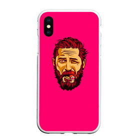 Чехол для iPhone XS Max матовый с принтом ХАРДИ в городе Новоалтайск, Силикон | Область печати: задняя сторона чехла, без боковых панелей | известная личность | том харди | чел с бородой